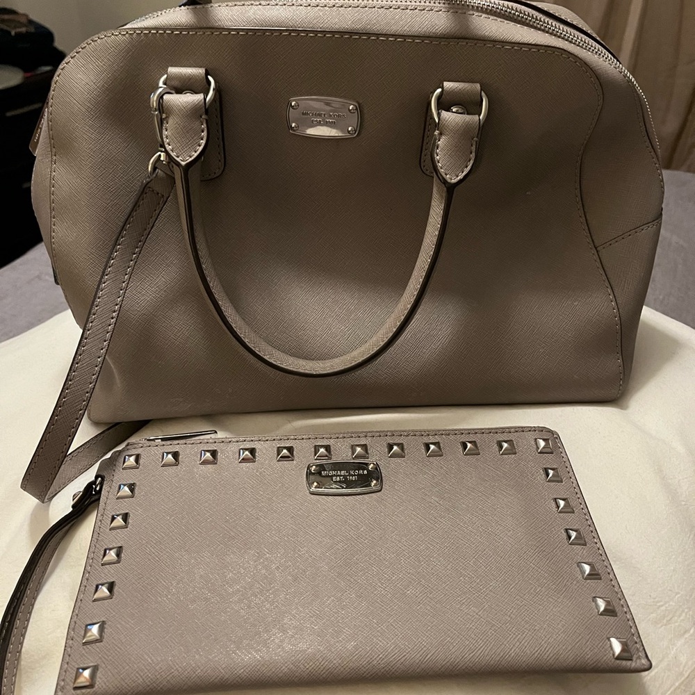Michael Kors purse with large wallet